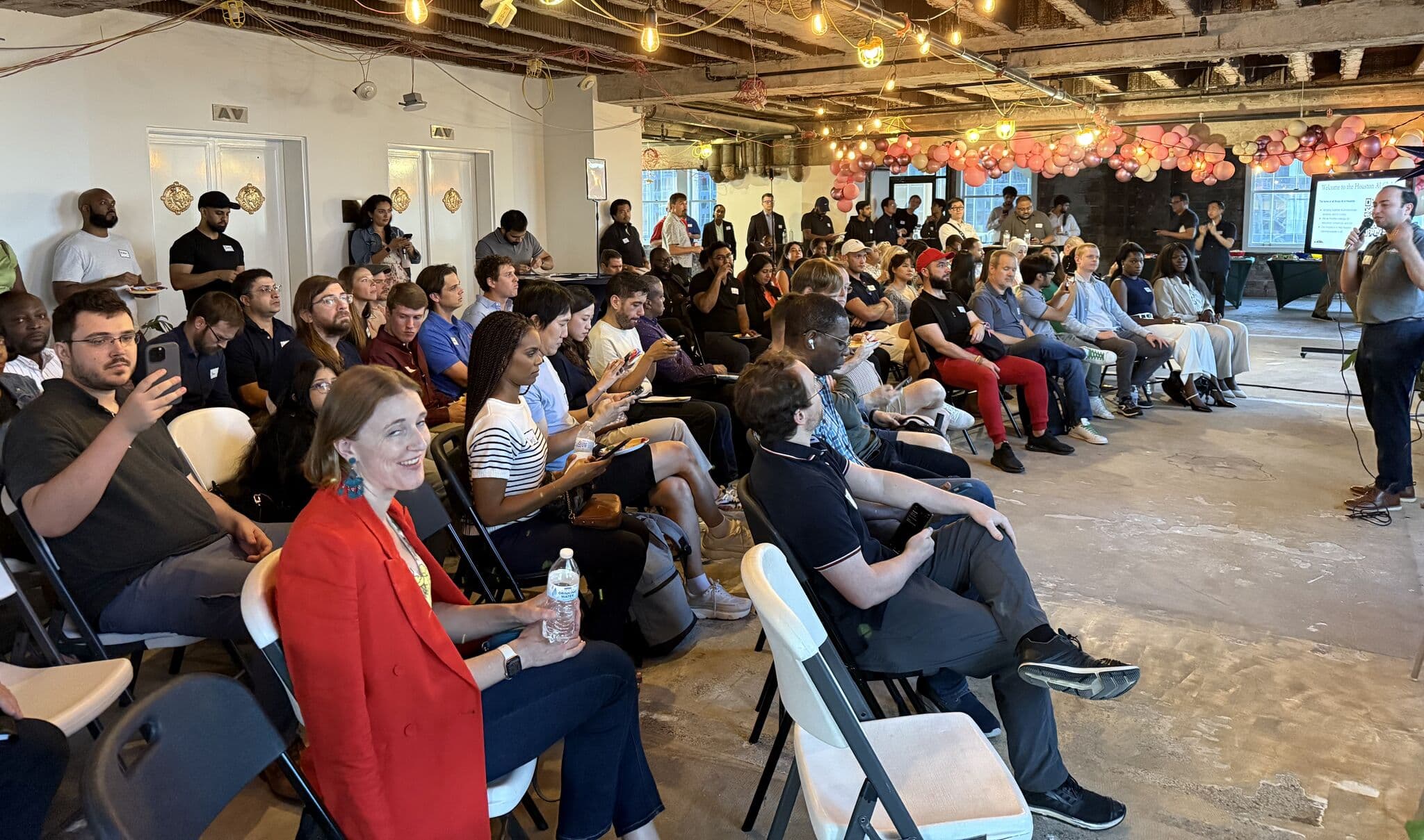 Houston AI Club members networking